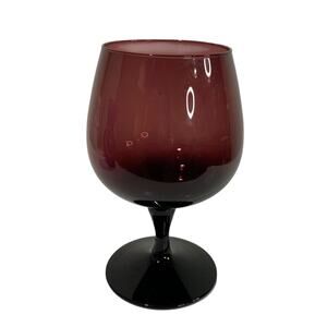 Centerpiece Amethyst Glass Goblet Decorative 8.25"h Oversize 5"d